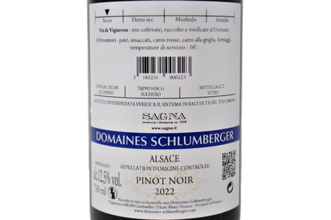 ALSACE PINOT NOIR "LES PRINCES ABBES" 2022 - DOMAINES SCHLUMBERGER