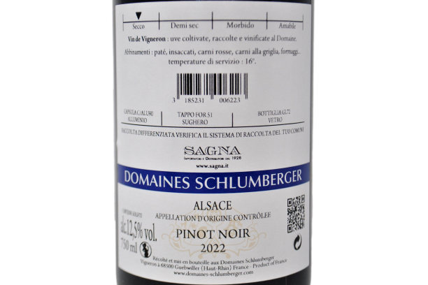 ALSACE PINOT NOIR "LES PRINCES ABBES" 2022 - DOMAINES SCHLUMBERGER