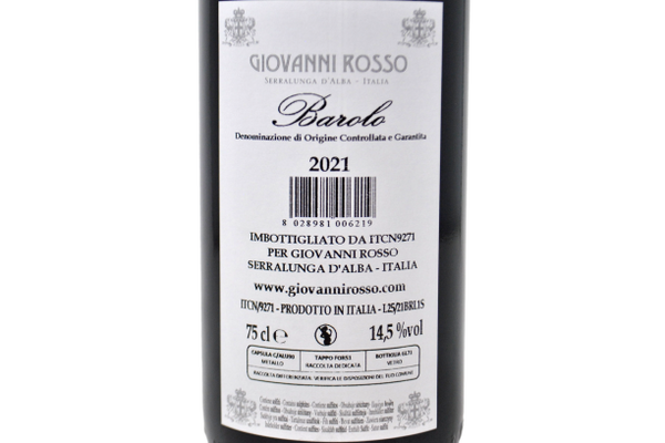 BAROLO DOCG 2021 - GIOVANNI ROSSO