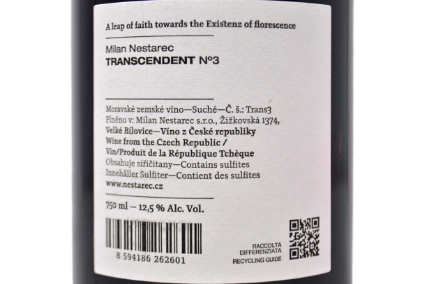 VINO ROSATO "TRASCENDENT N°3" - MILAN NESTAREC