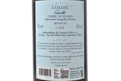 TERRE SICILIANE BIANCO IGP "CARIDDI" 2024 - CANTINE COLOSI