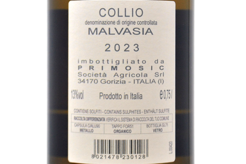 COLLIO MALVASIA DOC 2023 - PRIMOSIC
