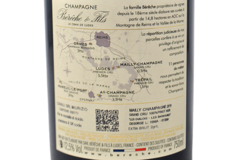 CHAMPAGNE GRAND CRU BLANC DE NOIRS EXTRA BRUT "MAILLY - CHAMPAGNE" 2019 - BERECHE & FILS