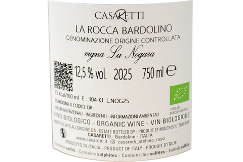 LA ROCCA BARDOLINO DOC BIO "VIGNA LA NOGARA" 2025 - CASARETTI