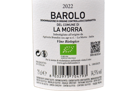BAROLO DOCG DEL COMUNE DI LA MORRA 2022 - AGRICOLA BRANDINI
