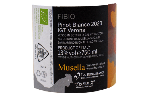 VERONA IGT PINOT BIANCO BIO "FIBIO" 2023 - MUSELLA