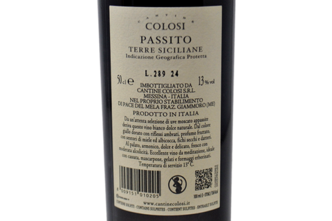 PASSITO TERRE SICILIANE IGP 2021 (0,5 L) - CANTINE COLOSI