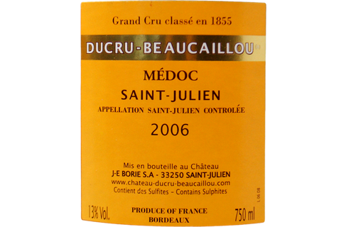 SAINT JULIEN GRAN CRU CLASSÉ 2006 - CHÂTEAU DUCRU-BEAUCAILLOU