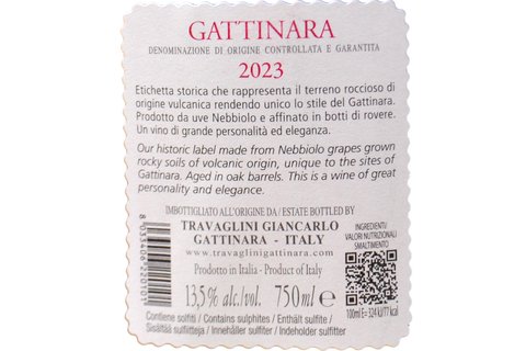 GATTINARA DOCG 2023 - TRAVAGLINI