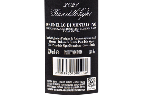 BRUNELLO DI MONTALCINO DOCG "PIAN DELLE VIGNE" 2021 - ANTINORI