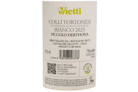 COLLI TORTONESI DOC BIANCO "PICCOLO DERTHONA" 2025 - VIETTI