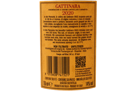 GATTINARA DOCG 2020 - TORRACCIA DEL PIANTAVIGNA