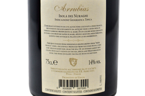 ISOLA DEI NURAGHI IGT "ARRUBIAS - PIEDE FRANCO" 2007 - FEUDI DELLA MEDUSA