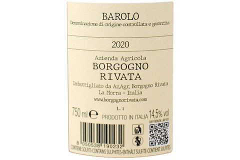 BAROLO DOCG 2020 - BORGOGNO RIVATA