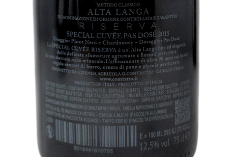 MÉTHODE CLASSIQUE "SPÉCIAL CUVÉE" PAS DOSE 2010 - CONTRAT