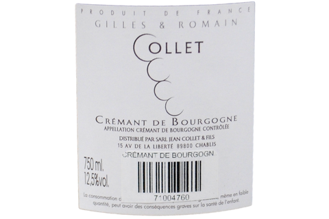 CRÉMANT DE BOURGOGNE ROSÉ BRUT NATURE - GILLES & ROMAIN COLLET