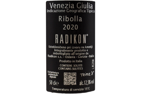 VENEZIA GIULIA IGT RIBOLLA GIALLA 2020 0,5 L - RADIKON