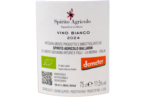 VINO BIANCO "QUERCIA E COTOGNA" 2024 - SPIRITO AGRICOLO BALLARIN