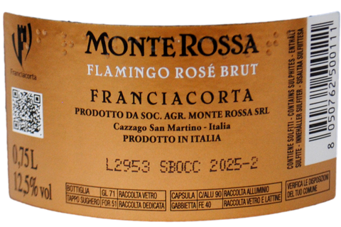 FRANCIACORTA BRUT ROSÉ "FLAMINGO" - MONTE ROSSA