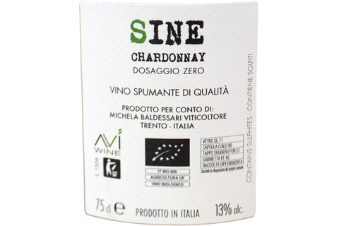 METODO CLASSICO DOSAGGIO ZERO "SINE CHARDONNAY" - BALDESSARI