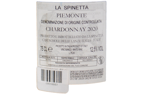 PIEMONTE CHARDONNAY DOC "LIDIA" 2020 - LA SPINETTA