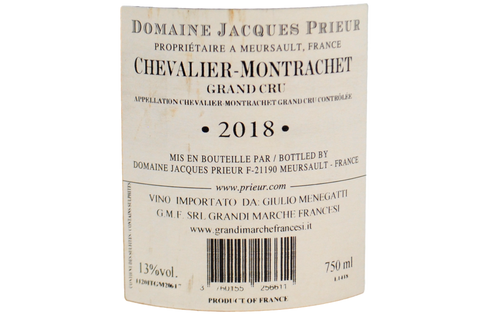CHEVALIER-MONTRACHET GRAND CRU 2018 - DOMAINE JACQUES PRIEUR