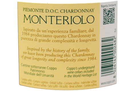 PIEMONTE CHARDONNAY DOC "MONTERIOLO" 2023 - COPPO