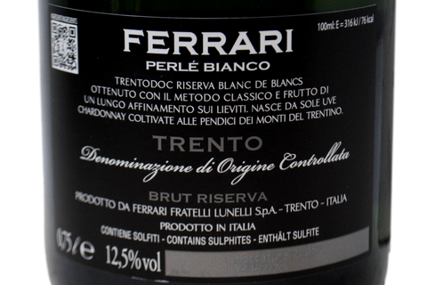 TRENTO DOC BRUT "PERLÉ BIANCO" RISERVA 2017 ASTUCCIATO - FERRARI