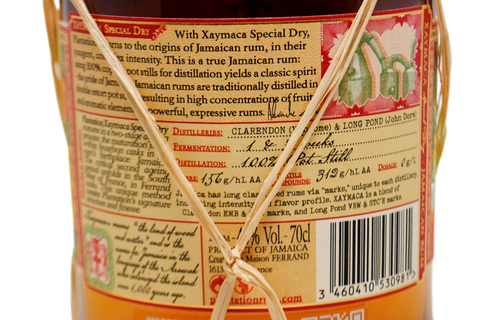 PLANTATION JAMAICAN RUM POT STILL SPECIAL DRY "XAYMACA" - MAISON FERRAND