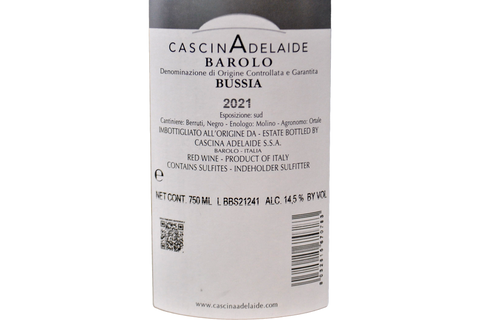 BAROLO DOCG "BUSSIA" 2021 - CASCINA ADELAIDE