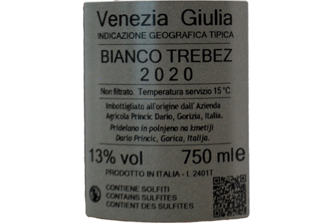 VENEZIA GIULIA IGT "BIANCO TREBEŽ" 2020 - DARIO PRINČIČ