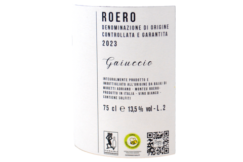 ROERO ARNEIS DOCG "GAIUCCIO" 2023 - BAJAJ