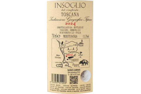 TOSCANA ROSSO IGT "INSOGLIO DEL CINGHIALE" 2024 - CAMPO DI SASSO - TENUTA DI BISERNO