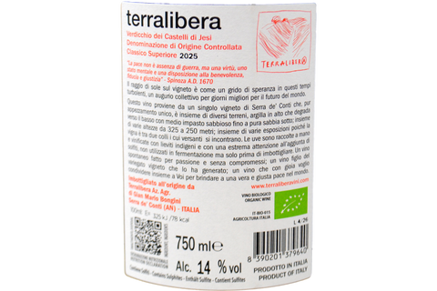 VERDICCHIO DEI CASTELLI DI JESI DOC CLASSICO SUPERIORE 2025 - TERRALIBERA