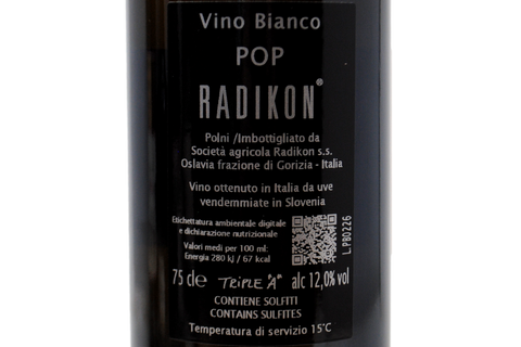 VINO BIANCO “POP” 2025 - RADIKON