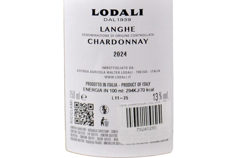 LANGHE CHARDONNAY DOC 2024 - WALTER LODALI