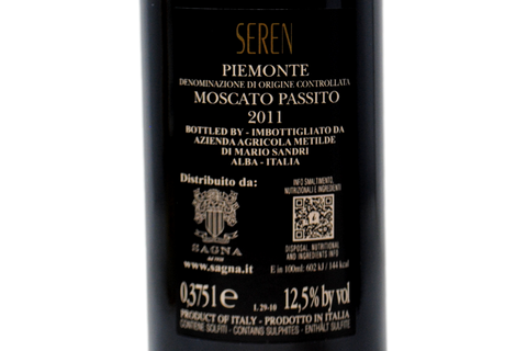 MOSCATO PASSITO PIEMONTE DOC "SEREN" 2011 ASTUCCIATO - AZIENDA AGRICOLA METILDE
