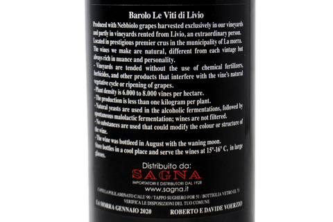 BAROLO DOCG "LE VITI DI LIVIO" 2022 - ROBERTO VOERZIO
