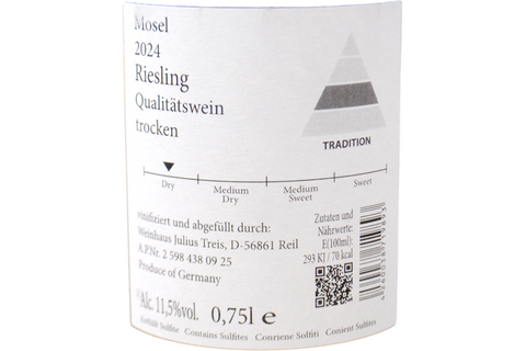 RIESLING TROCKEN 2024 - JULIUS TREIS