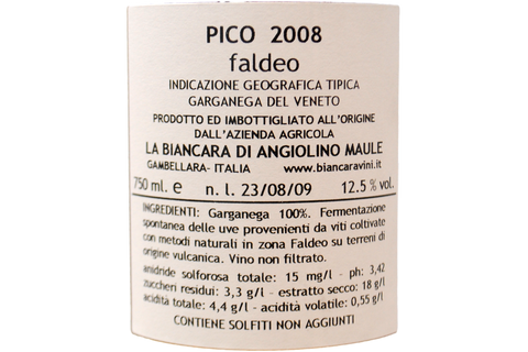 GARGANEGA DEL VENETO IGT "PICO - FALDEO" 2008 - ANGIOLINO MAULE