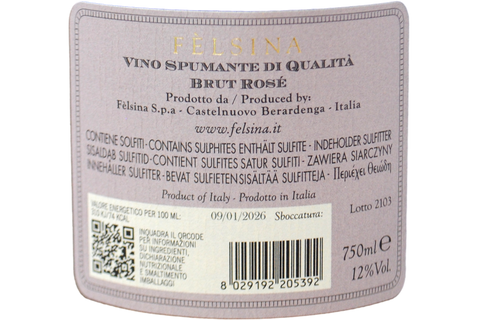 SPUMANTE METODO CLASSICO BRUT ROSÉ - FÈLSINA