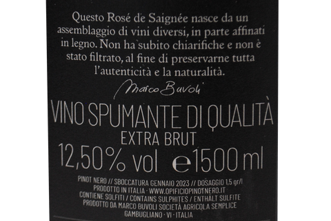 METODO CLASSICO ROSÉ EXTRA BRUT "OTTO" MAGNUM (CASSA DI LEGNO) - MARCO BUVOLI