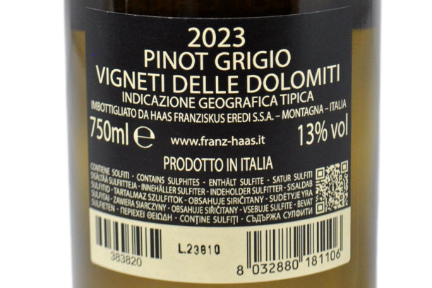 VIGNETI DELLE DOLOMITI IGT PINOT GRIGIO 2023 - FRANZ HAAS