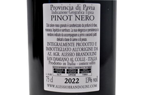 PROVINCIA DI PAVIA IGT PINOT NERO "AL NEGRES" 2022 - ALESSIO BRANDOLINI