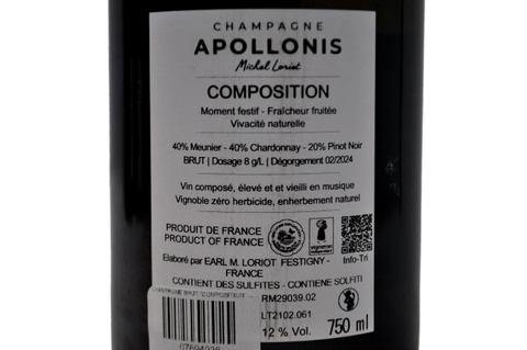 CHAMPAGNE BRUT "INTUITION" - LEGRAS &amp; HAAS