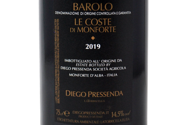 BAROLO DOCG "LE COSTE DI MONFORTE" 2019 - DIEGO PRESSENDA