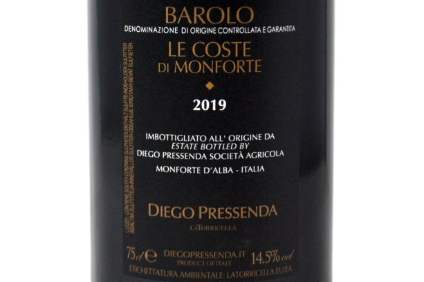 BAROLO DOCG "LE COSTE DI MONFORTE" 2019 - DIEGO PRESSENDA
