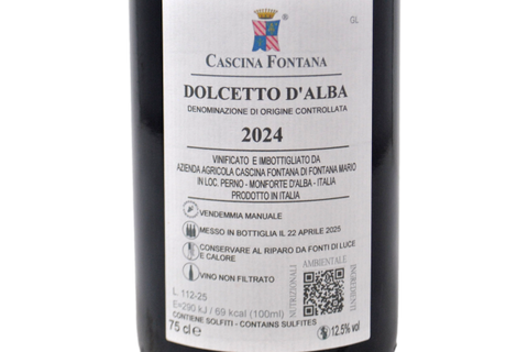 DOLCETTO D'ALBA DOC 2024 - CASCINA FONTANA
