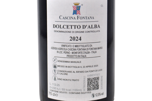 DOLCETTO D'ALBA DOC 2024 - CASCINA FONTANA