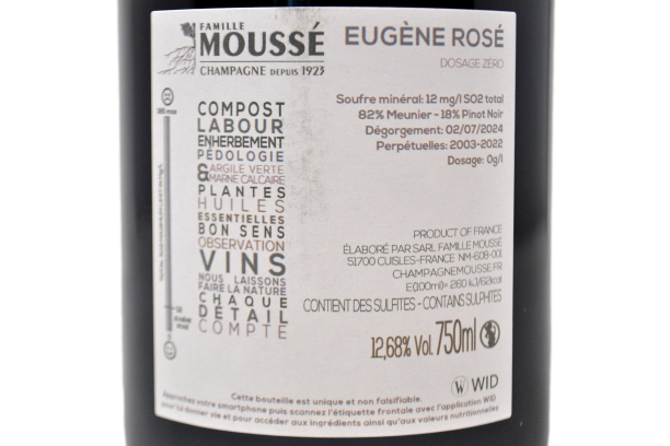 CHAMPAGNE EXTRA BRUT BLANC DE NOIRS "TERRE D'ILLITE" 2014 - MOUSSE' FILS
